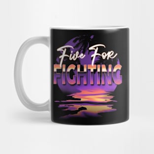 Five Classic For Name Fighting Vintage Styles Christmas Purple 70s 80s 90s Mug